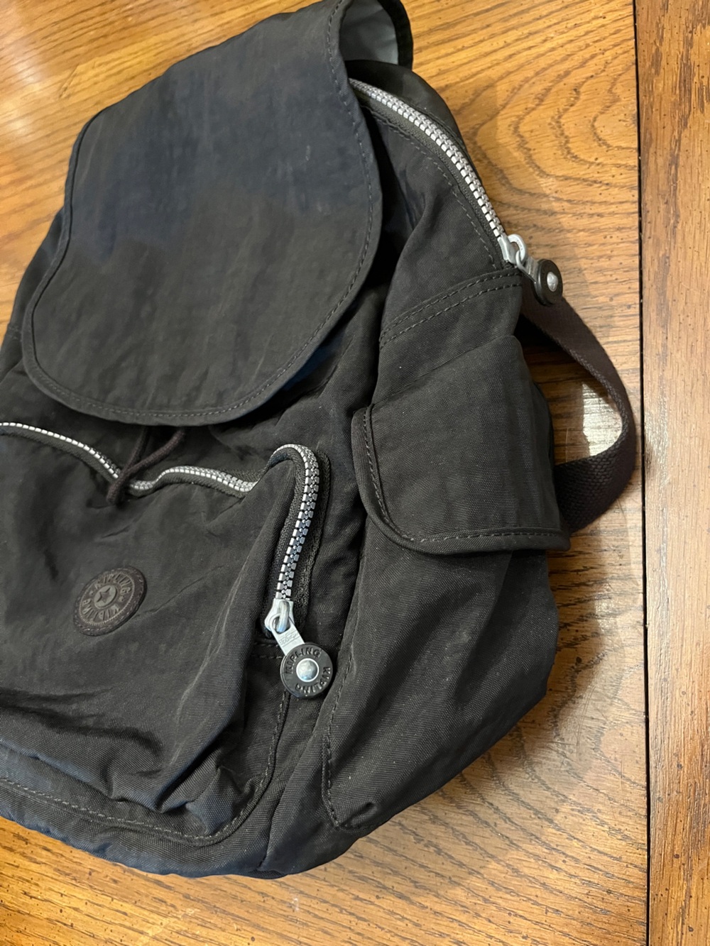 Kipling Black Nylon Backpack - Picture 5 of 10